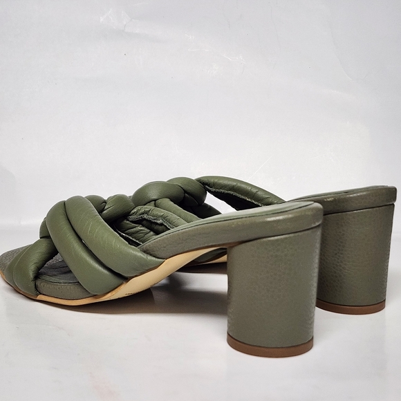 Kaanas Bekasi Nautical Knot Slip On Leather Sandal Cylindrical Lizard Heel s 10 - Picture 6 of 8